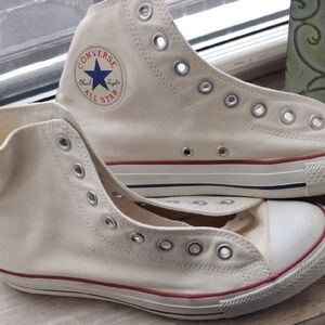 Converse All Star Lightweight Flexible Canva Off-White High-Top Sneakers